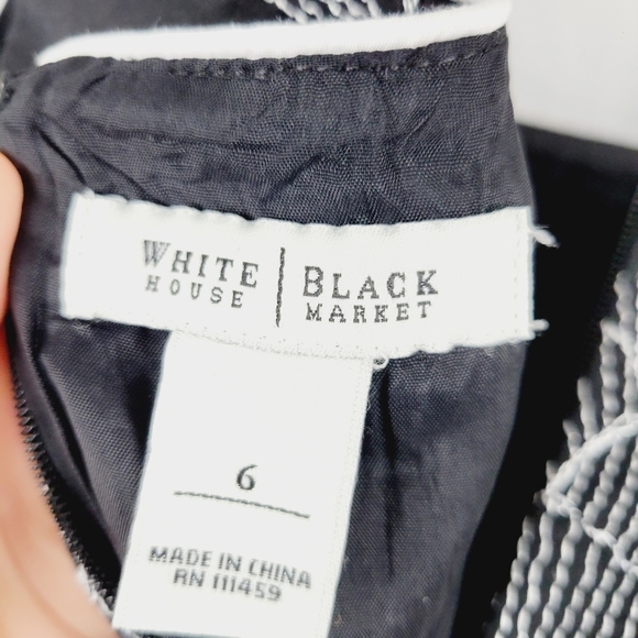 White House Black Market embroidered floral dress size 6 - Picture 11 of 12